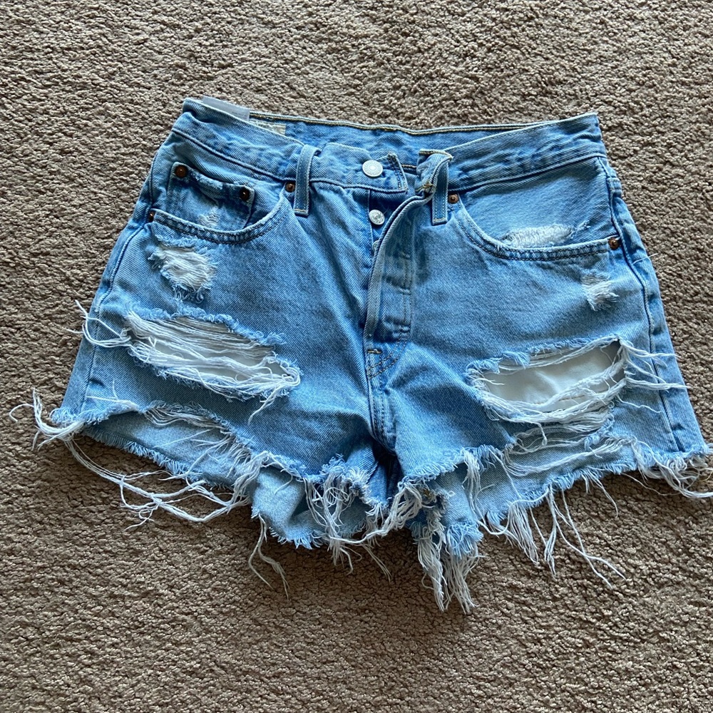 Levi’s 501 Distressed Jean Shorts